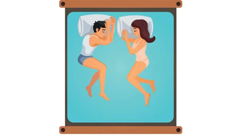 conversación de almohada posición para dormir en pareja