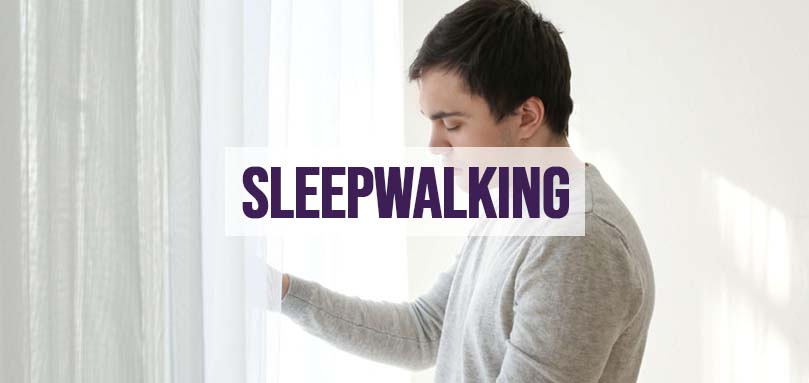 a man sleepwalking in his sleep