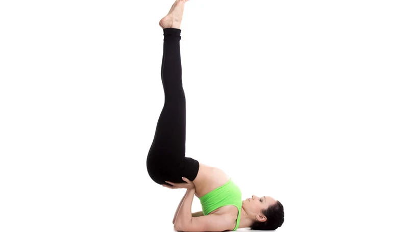 viparita karani yoga pose