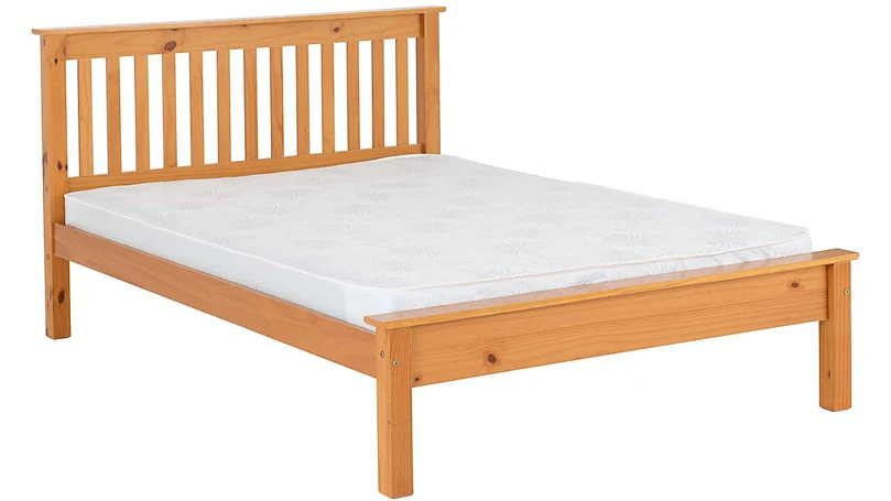 una imagen de Dunelm Monaco Pine Bed Frame