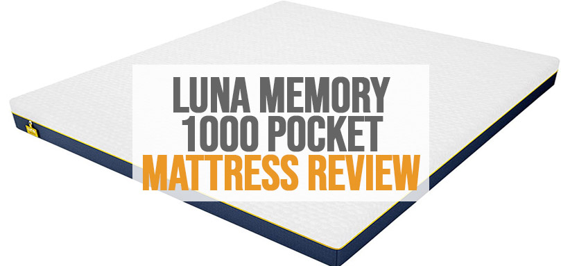 Imagen destacada de Luna Memory 1000 Pocket Mattress Review.