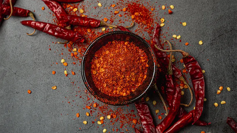 Una imagen de pimiento rojo picante.