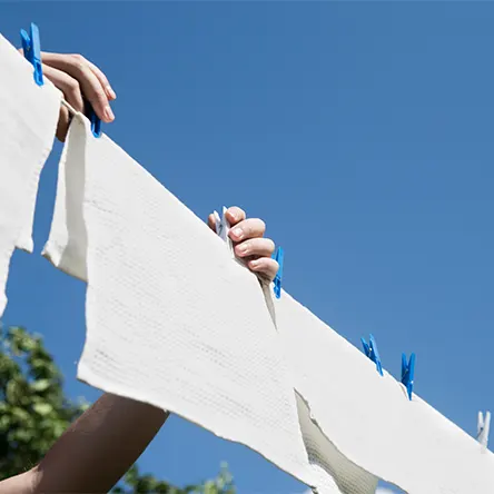 Laundry drying in the air